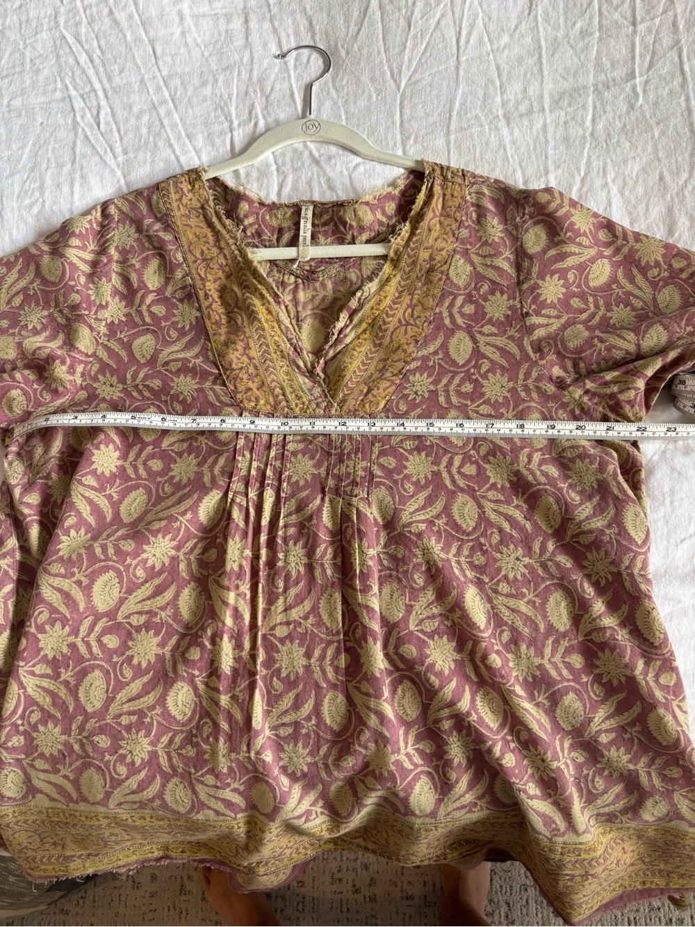 Magnolia Pearl Boho Floral V-Neck Tunic Top in the most beautiful colors! - Picture 13 of 14
